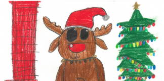 Das Team der VS Damtschach wünscht allen FROHE WEIHNACHTEN / Tim LŠ Domačale želi vsem SREČEN BOŽIČ