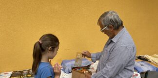 Lehrausgang zu den Bienen/obiskali smo čebelice