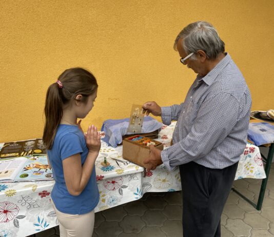 Lehrausgang zu den Bienen/obiskali smo čebelice